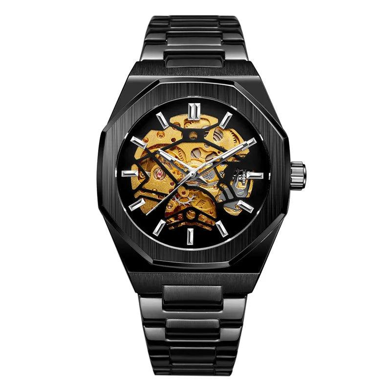 Mechanical Forsining watch for men with automatic tourbillon movement