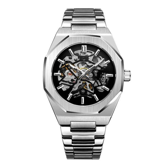 Estamo Shadow Watch Stainless steel, automatic and mechanical, affordable watch
